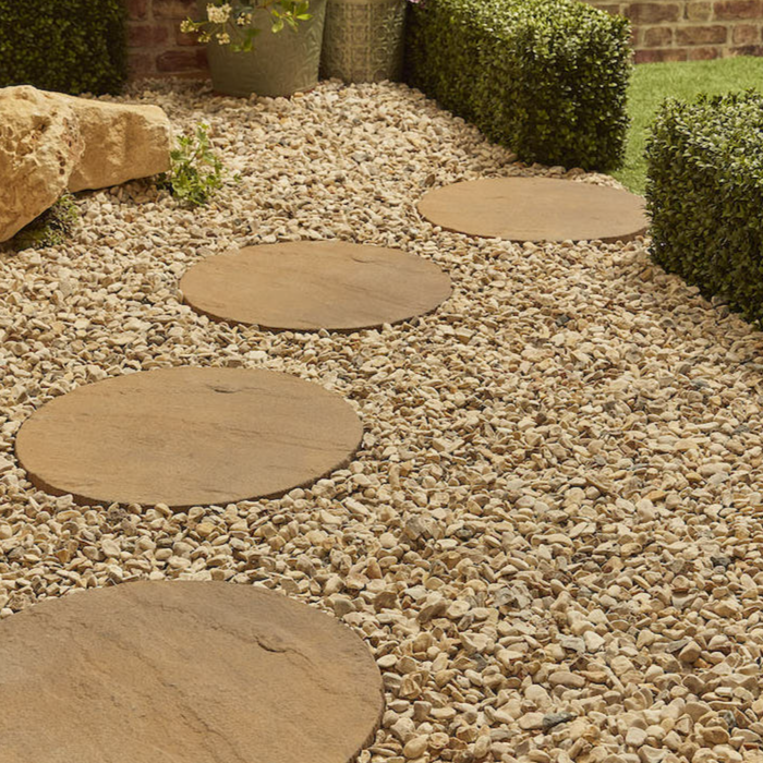 Round Stepping Stone 450mm Mocha Pallet Qty : 70