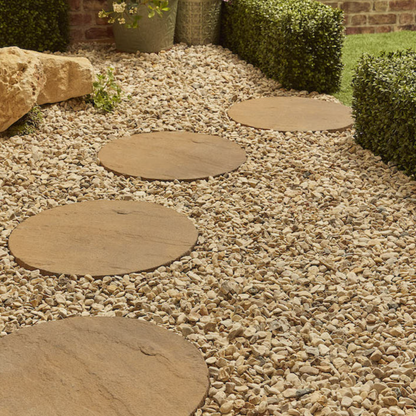 Round Stepping Stone 450mm Mocha Pallet Qty : 70